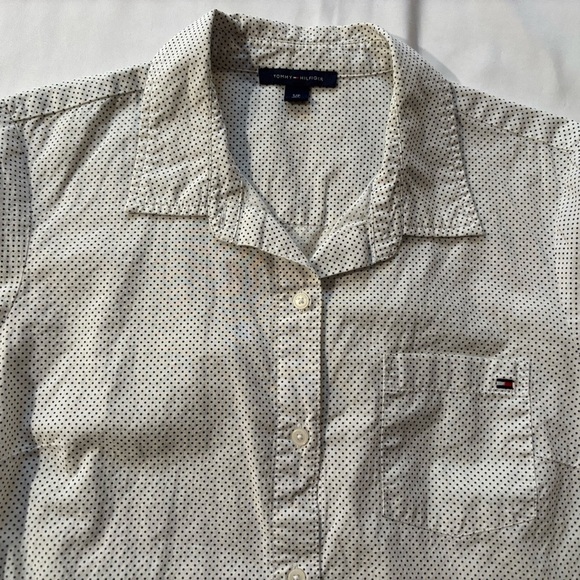 Tommy Hilfiger Gray Casual Button Down Shirt - Picture 3 of 5